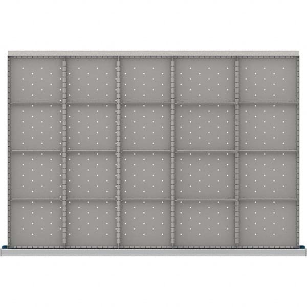 LISTA - 20-Compartment Drawer Divider Layout for 3.15" High Drawers - Exact Tool & Supply