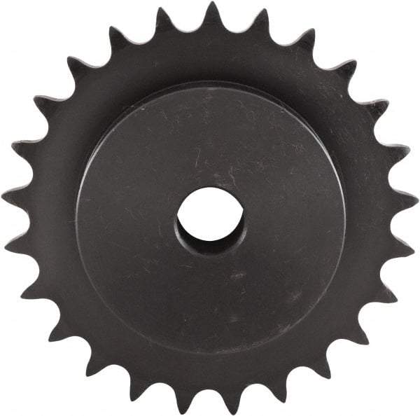U.S. Tsubaki - 45 Teeth, 1/2" Chain Pitch, Chain Size 40, Plain Bore Sprocket - 3/4" Bore Diam, 7.168" Pitch Diam, 7.45" Outside Diam - Exact Tool & Supply