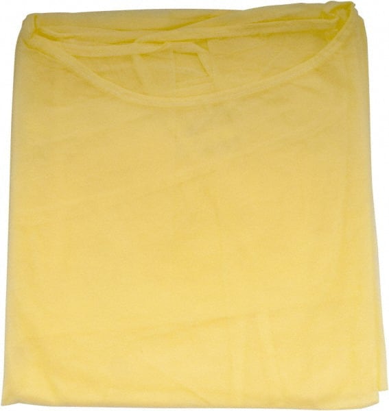 PRO-SAFE - Pack of (50) Universal Size Yellow General Purpose Isolation Gowns - Exact Tool & Supply