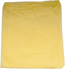 PRO-SAFE - Pack of (50) Universal Size Yellow General Purpose Isolation Gowns - Exact Tool & Supply