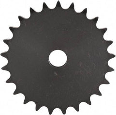 U.S. Tsubaki - 20 Teeth, 3/8" Chain Pitch, Chain Size 35, "A" Plate Roller Chain Sprocket - 1/2" Bore Diam, 2.397" Pitch Diam, 2.59" Outside Diam - Exact Tool & Supply