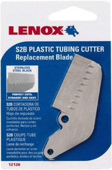 Lenox - Cutter Replacement Blade - Use with Lenox: 12122S2, Cuts PVC, CPVC, Pex, Polyethylene and Rubber Hose - Exact Tool & Supply