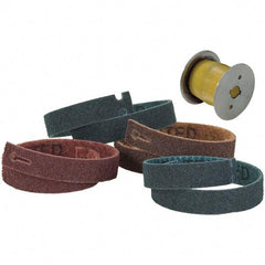 WALTER Surface Technologies - Pneumatic Wheel Abrasive Belt Kit - 25" Long x 1-3/16" Wide, 5/8" Wheel Arbor Hole, For Use with Line-Mate III Drum Sander - Exact Tool & Supply