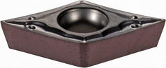 Iscar - DCMT3-0 PF Grade IC806 Carbide Turning Insert - TiAlN Finish, 55° Diamond, 3/8" Inscr Circle, 5/32" Thick, 0.008" Corner Radius - Exact Tool & Supply