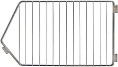 Quantum Storage - 9" Wide, Open Shelving Accessory/Component - Chrome, Chrome Finish, 14" Long, Use with 14" Width Modular Stacking Baskets - Exact Tool & Supply