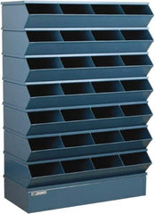 Stackbin - 7 Bin, Shelving Unit with Openings & Base - 37" Wide x 58-1/2" High - Exact Tool & Supply