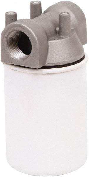 PRO-LUBE - 3.94" OD, 10µ, Steel/Aluminum Inline Cartridge Filter that Removes Dirt, Dust & Rust - 5.91" Long, Reduces Dirt & Rust - Exact Tool & Supply