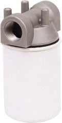 PRO-LUBE - 3.94" OD, 10µ, Steel/Aluminum Inline Cartridge Filter that Removes Dirt, Dust & Rust - 5.91" Long, Reduces Dirt & Rust - Exact Tool & Supply