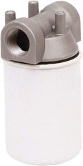 PRO-LUBE - 3.94" OD, 10µ, Steel/Aluminum Inline Cartridge Filter that Removes Dirt, Dust & Rust - 5.91" Long, Reduces Dirt & Rust - Exact Tool & Supply
