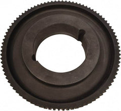 Continental ContiTech - 40 Tooth, 83" Inside x 1.26" Outside Diam, Synchronous Belt Drive Sprocket Timing Belt Pulley - 0.827" Belt Width, 8" Pitch Diam, Cast Iron, 1610TL Bushing - Exact Tool & Supply