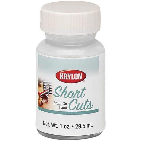 Krylon - 1 oz White Gloss Finish Paint - Brush-On, Direct to Metal, 763 gL VOC Compliance - Exact Tool & Supply