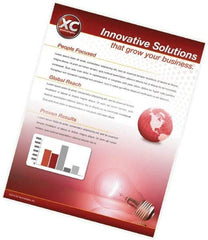 FELLOWES - 100 Piece, 7mm Thick, Legal Size Pouch - 9" Wide x 11-1/2" High - Exact Tool & Supply