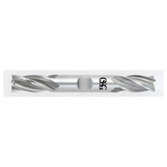 1/8 x 3/8 x 3/8 x 3-1/16 4 Fl HSS-CO Square Non-Center Cutting End Mill -  Bright - Exact Tool & Supply