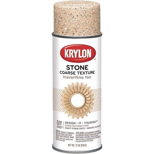 Krylon - Travertine Tan, Textured, Craft Paint Spray Paint - 12 oz Container - Exact Tool & Supply