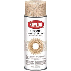 Krylon - Travertine Tan, Textured, Craft Paint Spray Paint - 12 oz Container - Exact Tool & Supply