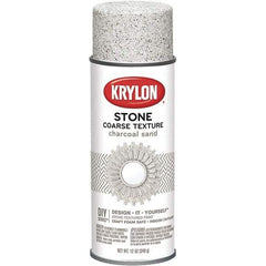 Krylon - Charcoal Sand, Textured, Craft Paint Spray Paint - 12 oz Container - Exact Tool & Supply