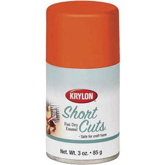 Krylon - Glow Orange, Gloss, Enamel Spray Paint - 3 oz Container - Exact Tool & Supply