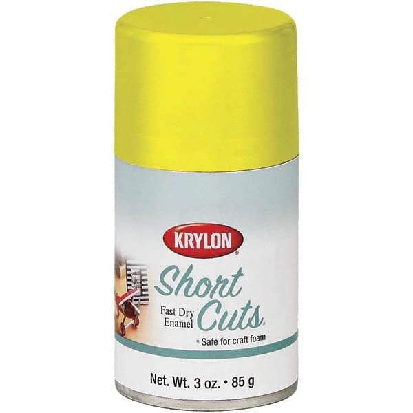 Krylon - Sun Yellow, Gloss, Enamel Spray Paint - 3 oz Container - Exact Tool & Supply