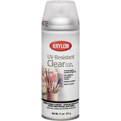 Krylon - Clear, Matte, UV Resistant Spray Paint - 11 oz Container - Exact Tool & Supply