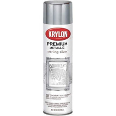 Krylon - Sterling Silver, Gloss, Metallic Spray Paint - 8 oz Container - Exact Tool & Supply