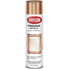 Krylon - Copper Brilliance (Color), Gloss, Metallic Spray Paint - 8 oz Container - Exact Tool & Supply