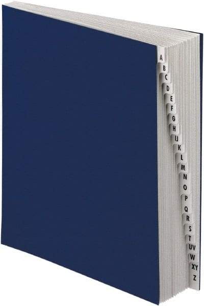 Pendaflex - 8-1/2 x 11", Letter Size, Dark Blue, A-Z Indexed Expanding Files - Exact Tool & Supply