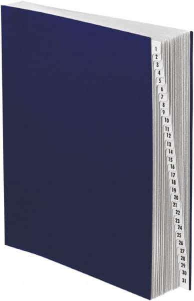 Pendaflex - 8-1/2 x 11", Letter Size, Dark Blue, Indexed Sorters - Exact Tool & Supply