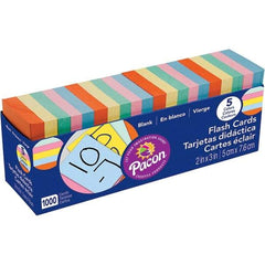 Pacon - 1,000 Blank Flash Cards - 2 x 3" - Exact Tool & Supply