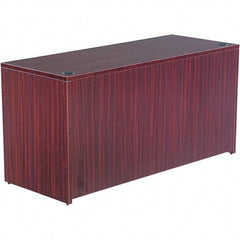 ALERA - 59.13" Long x 29.63" High x 23.63" Deep, Credenza - Mahogany (Color), Woodgrain Laminate - Exact Tool & Supply
