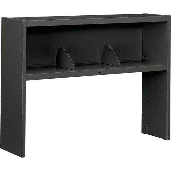 Hon - 48" Long x 34-3/4" High x 13-1/2" Deep, Kneespace Credenza - Charcoal (Color), High-Pressure Laminate/Steel - Exact Tool & Supply