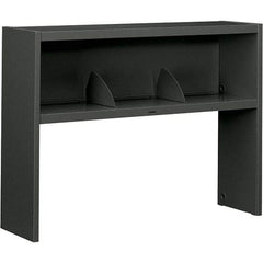 Hon - 48" Long x 34-3/4" High x 13-1/2" Deep, Kneespace Credenza - Charcoal (Color), High-Pressure Laminate/Steel - Exact Tool & Supply