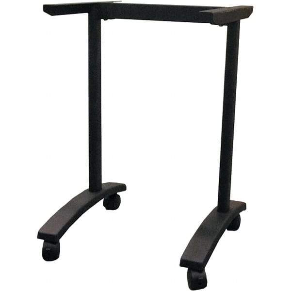 ALERA - 19-3/4" Long x 24-1/2" Wide x 28.38" High Stationary Training Table - Black, Steel - Exact Tool & Supply