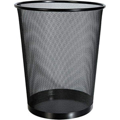 Universal One - Black Wastebasket - Use with Office Supplies - Exact Tool & Supply