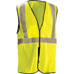 OccuNomix - Size 2X/3XL Hi-Vis Yellow Mesh Breakaway High Visibility Vest - Exact Tool & Supply