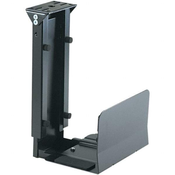 Safco - Black Underdesk CPU Holder - Use with Desk - Exact Tool & Supply
