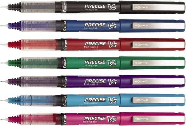 Pilot - Precision Point Roller Ball Pen - Assorted Colors - Exact Tool & Supply
