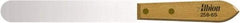Albion Engineering - 1" Wide Spring Blade Stainless Steel Spatula - Flexible, Straight Hardwood Handle, 7" OAL - Exact Tool & Supply