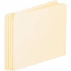 Pendaflex - 8-1/2 x 11" 100 Tabs, Unpunched, Blank Top Tab File Guides - Manila - Exact Tool & Supply
