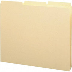 SMEAD - 8-1/2 x 11" 100 Tabs, Unpunched, Blank Top Tab File Guides - Manila - Exact Tool & Supply
