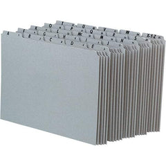 Pendaflex - 8-1/2 x 11" 25 Tabs, Unpunched, Preprinted Numeric Divider - Gray - Exact Tool & Supply