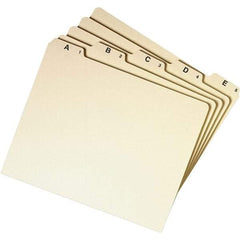 SMEAD - 8-1/2 x 11" 25 Tabs, Unpunched, Preprinted Numeric Divider - Manila - Exact Tool & Supply