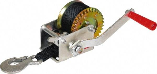 Buyers Products - 800 Lb Capacity, 26' Cable Length, Automotive Hand Winch with Single Gear - Exact Tool & Supply