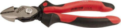 Wiha - 8" OAL, 0.138" Capacity, Cutting Pliers - 0.9" Jaw Length x 0.9" Jaw Width, Soft Grip Handle - Exact Tool & Supply