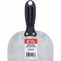 Purdy - 6" Wide Flexible Blade Carbon Steel Scraper - Stiff, Straight Nylon Handle - Exact Tool & Supply