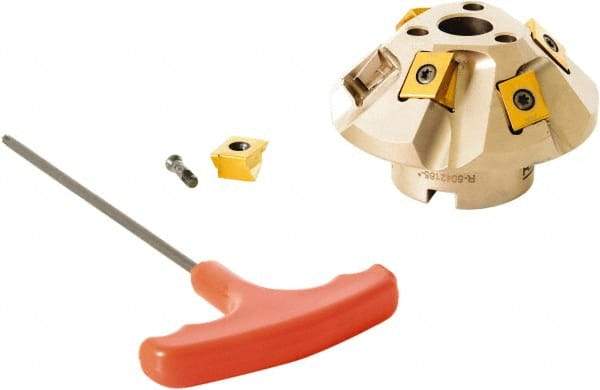 Ridgid - 4-1/2" Bevel Router Head - Contains Cutter Head, 6 Inserts, Anti-Seize Grease, 8 Screws, Use with Ridgid B-500 Pipe Beveller - Exact Tool & Supply