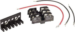 Square D - 3 Pole, 120 Volt, Fuse Block - 13/32 Inch Diameter x 1-1/2 Inch Fuse Length - Exact Tool & Supply