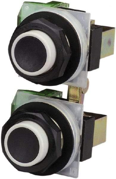 Schneider Electric - 30mm Mount Hole, Extended Straight, Pushbutton Switch - Maintained (MA) - Exact Tool & Supply