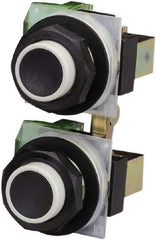 Schneider Electric - 30mm Mount Hole, Extended Straight, Pushbutton Switch - Maintained (MA) - Exact Tool & Supply