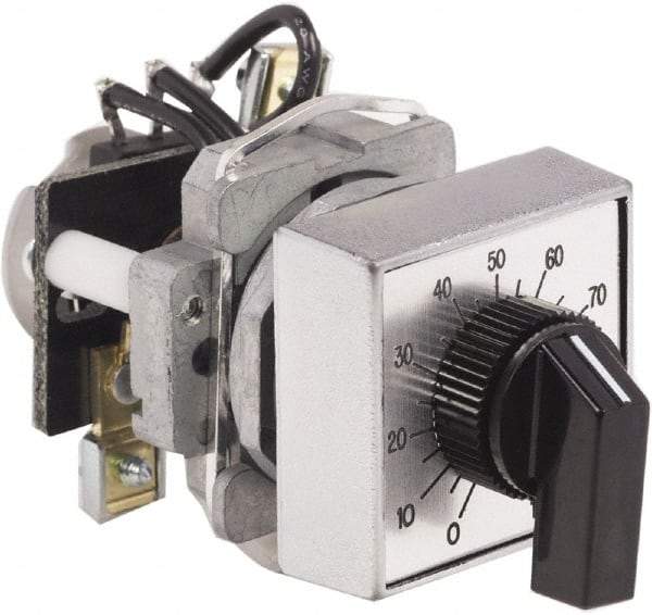Schneider Electric - 10,000 Ohm, 30mm, Potentiometer - 2 Watts, Nonilluminated, Knob Operated - Exact Tool & Supply