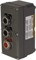 Schneider Electric - 1.18 Inch Mount Hole, Extended Straight, Pushbutton Switch - Weatherproof, Dust and Oil Resistant - Exact Tool & Supply